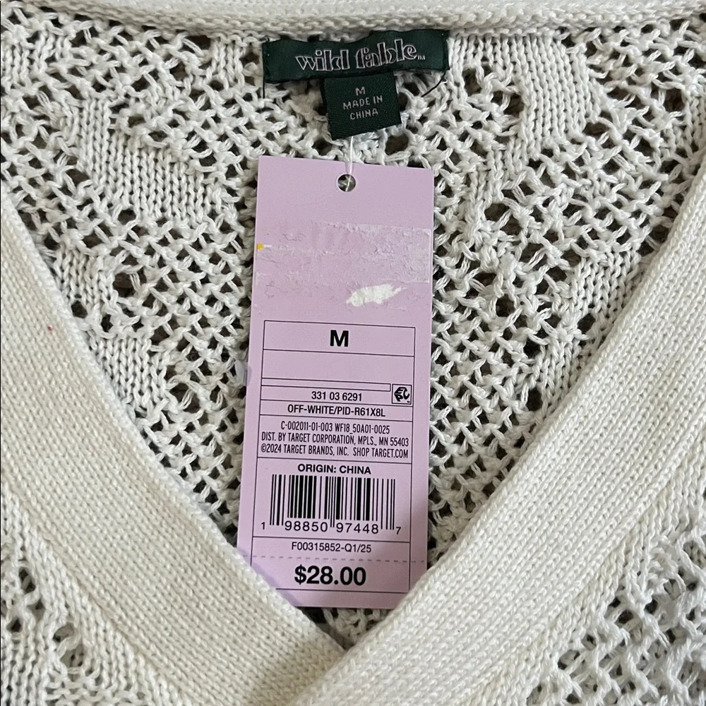 Wild Fable Medium V Neck Sweater - NWT - Picture 3 of 7